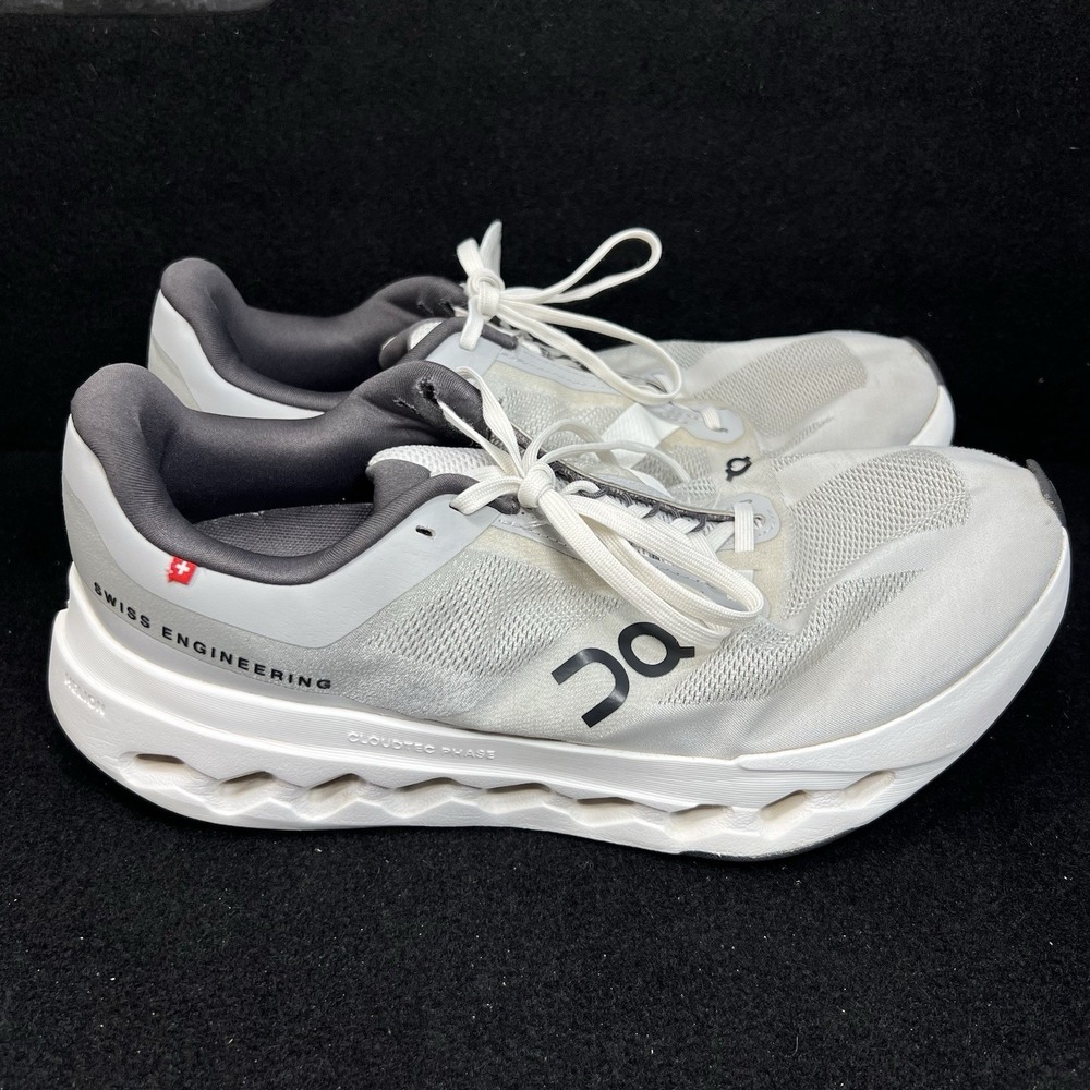 On Cloudsurfer Next Wide Glacier White Running Shoes Comfort Women's 10